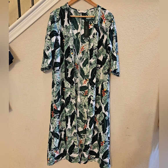 Rachel Zoe Accessories - NWT RACHEL ZOE Duster Kimono Swim Cover Up Floral Island Vibes Cute Flowy